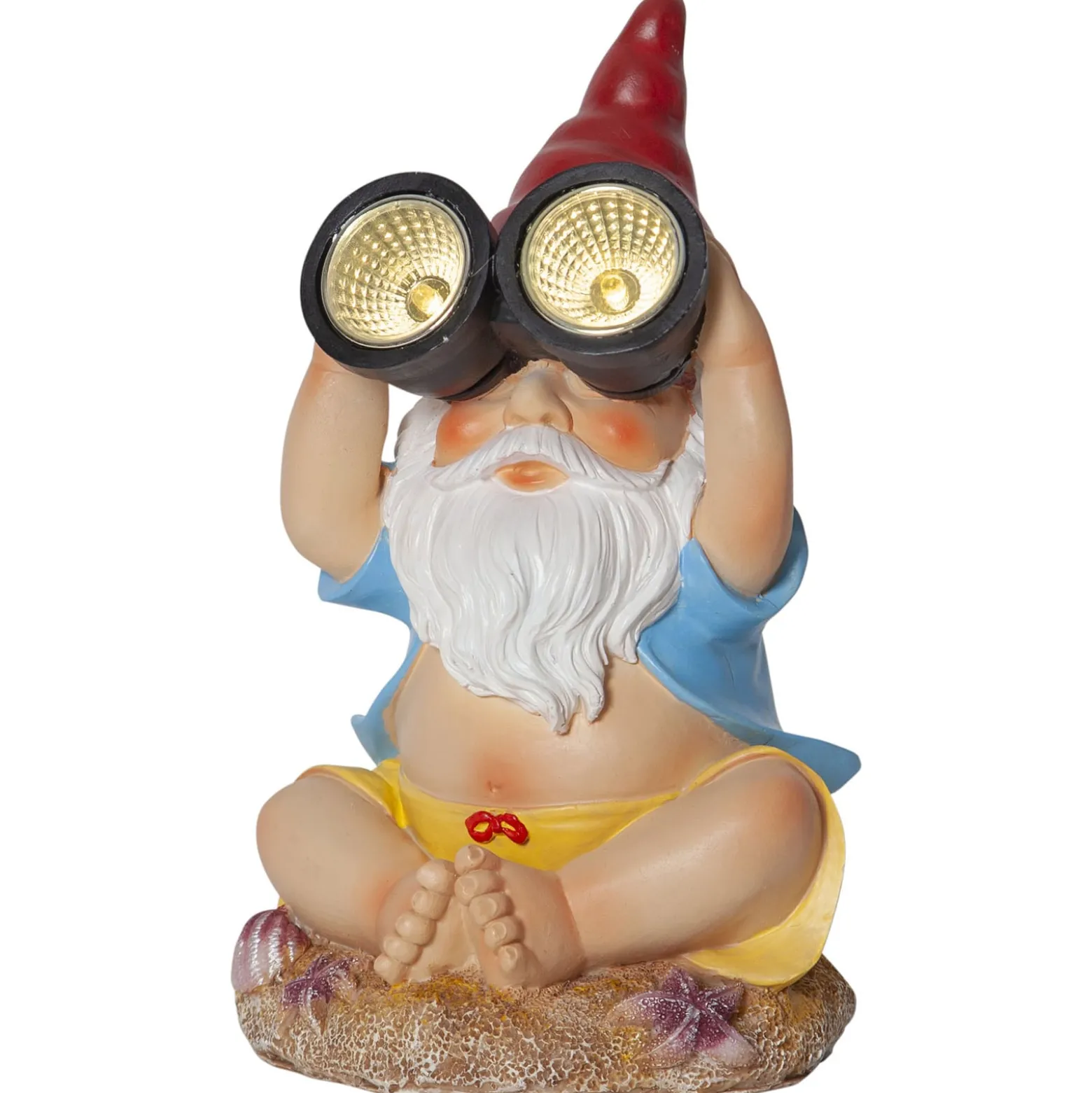 LED-Solarleuchte Gnomy, bunt, Kunststoff, 22 cm, Fernglas