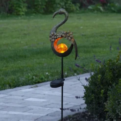 LED-Solarleuchte Melilla Bird in Flamingo-Form