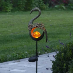 LED-Solarleuchte Melilla Bird in Flamingo-Form