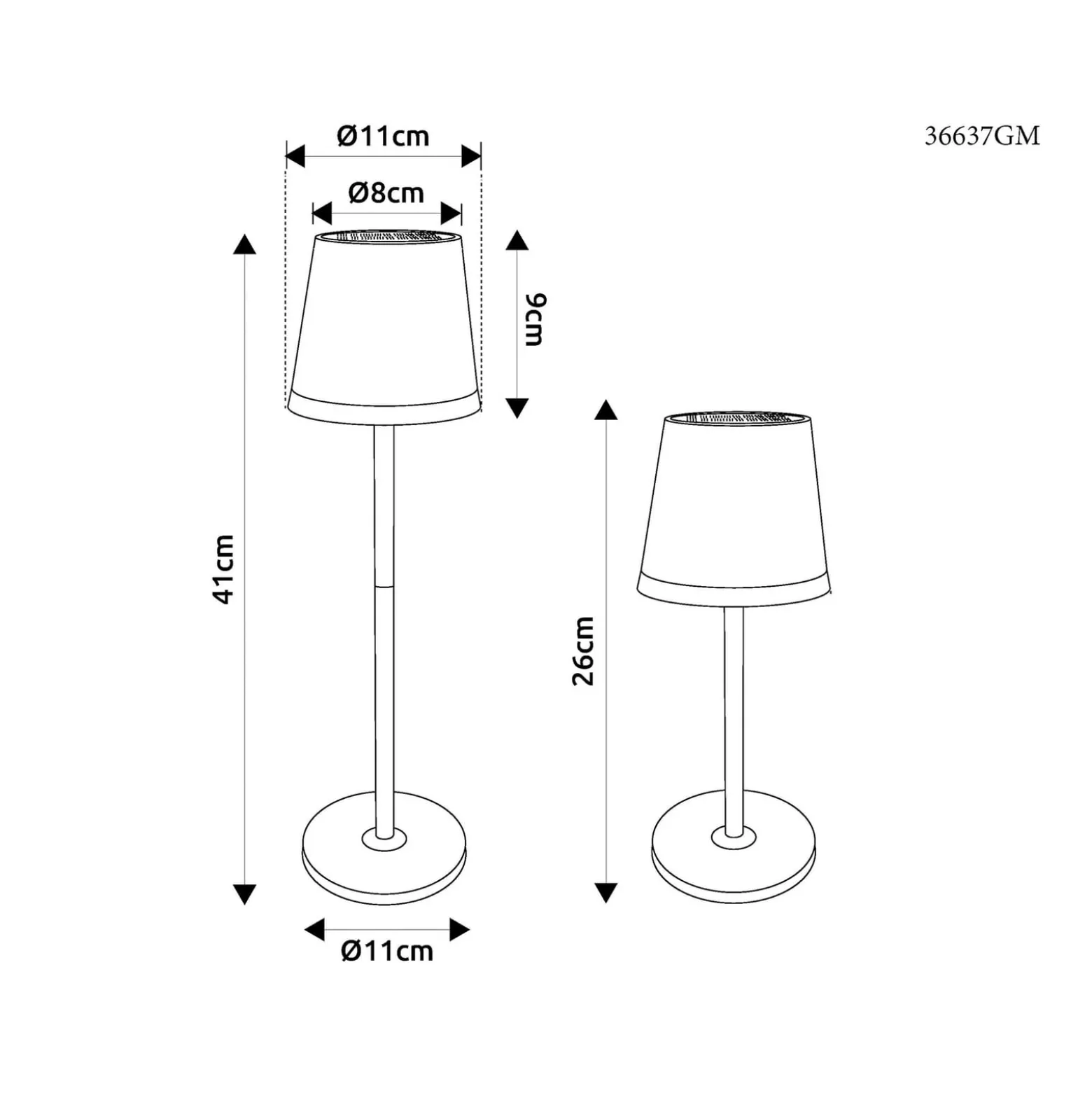 LED-Solarleuchte Metall, goldfarben, Höhe 41 cm, IP44