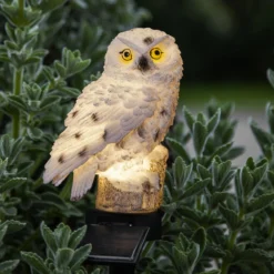 LED-Solarleuchte Owl mit Erdspieß