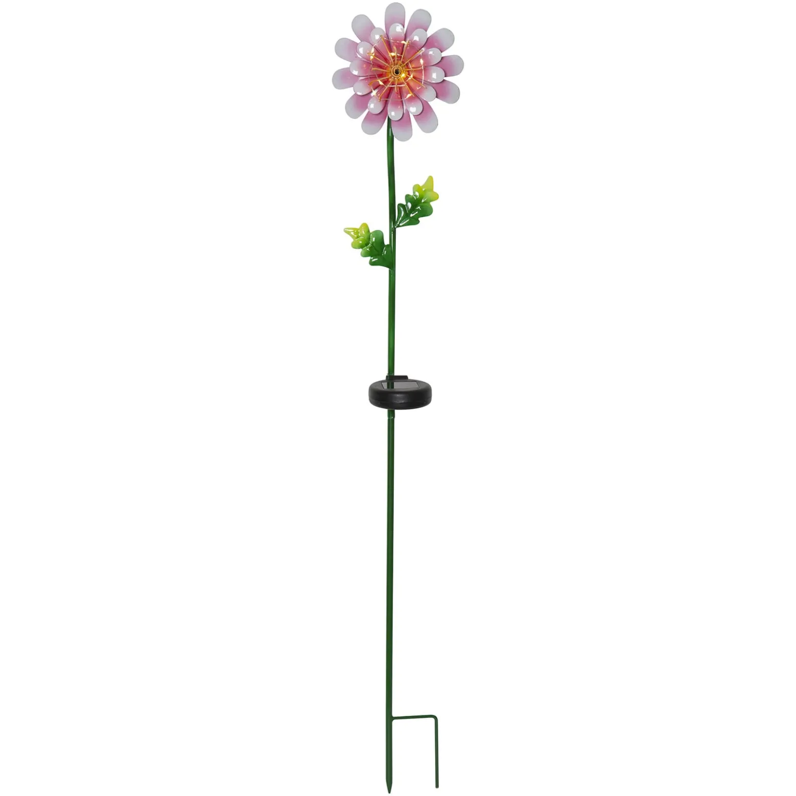 LED-Solarleuchte Pink Daisy in Blumen-Form