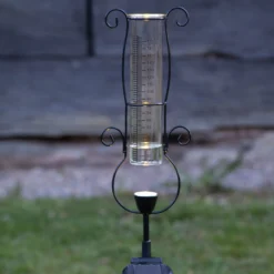 LED-Solarleuchte Pluvio mit Regenmesser