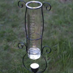 LED-Solarleuchte Pluvio mit Regenmesser