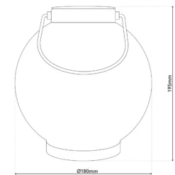 LED-Solarleuchte 52854, weiß, Metall, 20 cm, IP44, 2er-Set