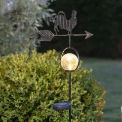 LED-Solarleuchte Windy, zeigt die Windrichtung
