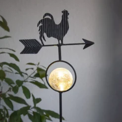LED-Solarleuchte Windy, zeigt die Windrichtung