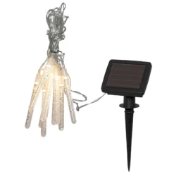 LED-Solarlichterkette Bubbly, 10-flammig, warmweiß