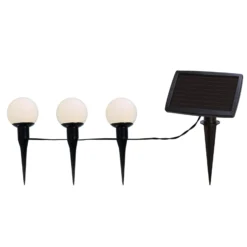 LED-Solarlichterkette Combo, 6-flammig, IP44, Kunststoff
