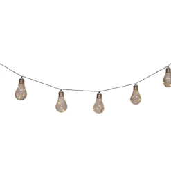 LED-Solar-Lichterkette Glühbirne, 10-flg.