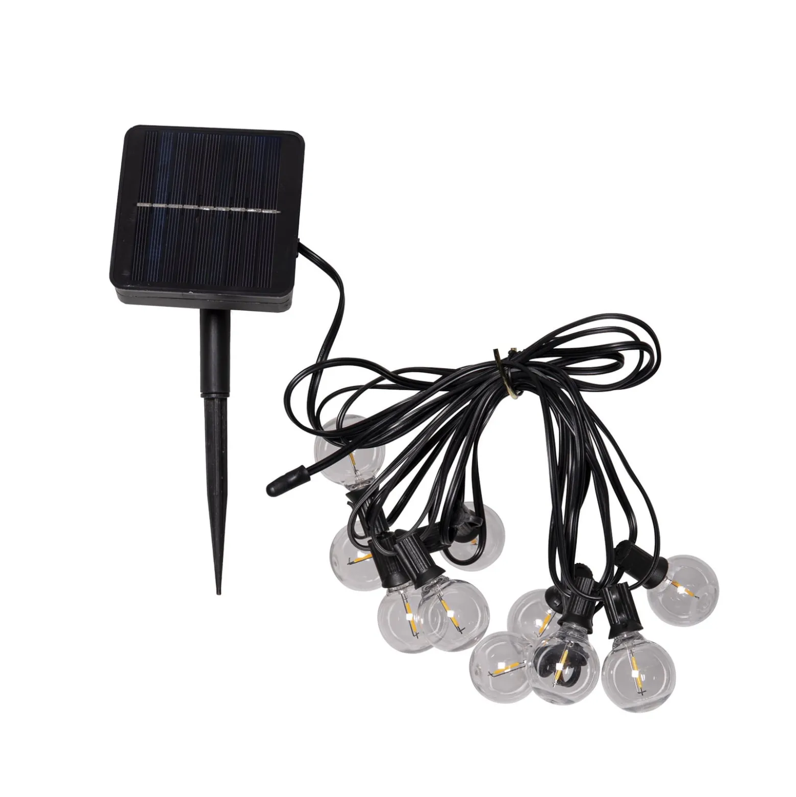 LED-Solar-Lichterkette Globe Mini, 10-flg., 270 cm, 3000K