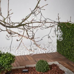 LED-Solar-Lichterkette Glow, klar, warmweiß, 190 cm lang