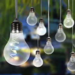 LED-Solar-Lichterkette 33708-10 in Silber metallic