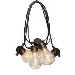 LED-Solar-Lichterkette Party, 4,2W, bernstein, IP44, 1800K