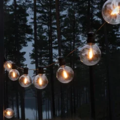 LED-Solar-Lichterkette Party, 7W, bernstein, IP44, 1800K