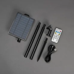 LED-Solar-Lichterkette Party, 7W, bernstein, IP44, 1800K