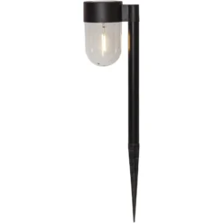 LED-Solarsockelleuchte Cupola im 2er-Set