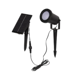 LED-Solar-Spot Powerspot 10cm 3000K, 50lm, schwarz, Erdspieß