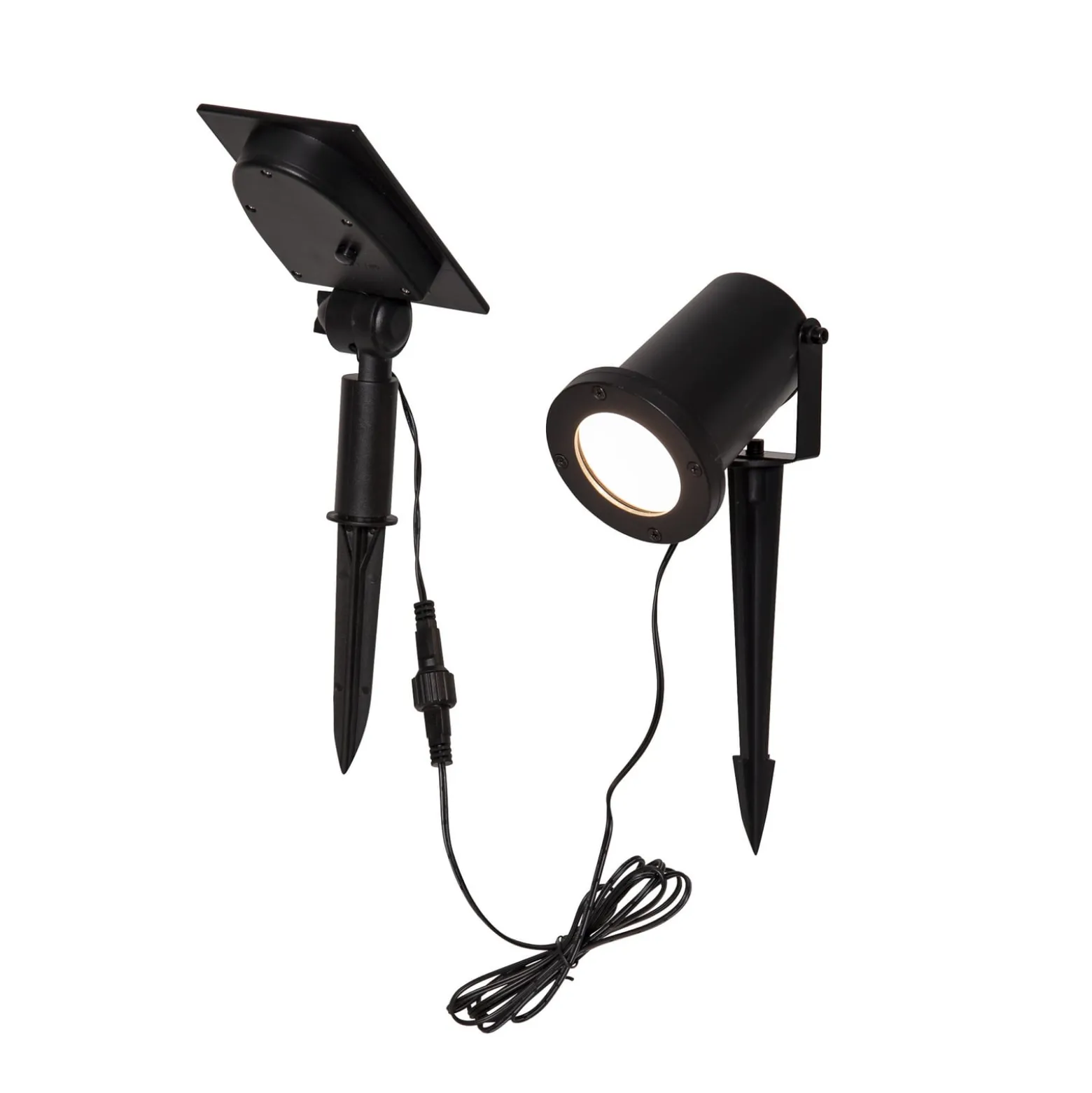 LED-Solar-Spot Powerspot 10cm 3000K, 50lm, schwarz, Erdspieß