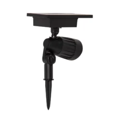 LED-Solar-Spot Powerspot 19cm RGBW, 80lm, schwarz, Erdspieß