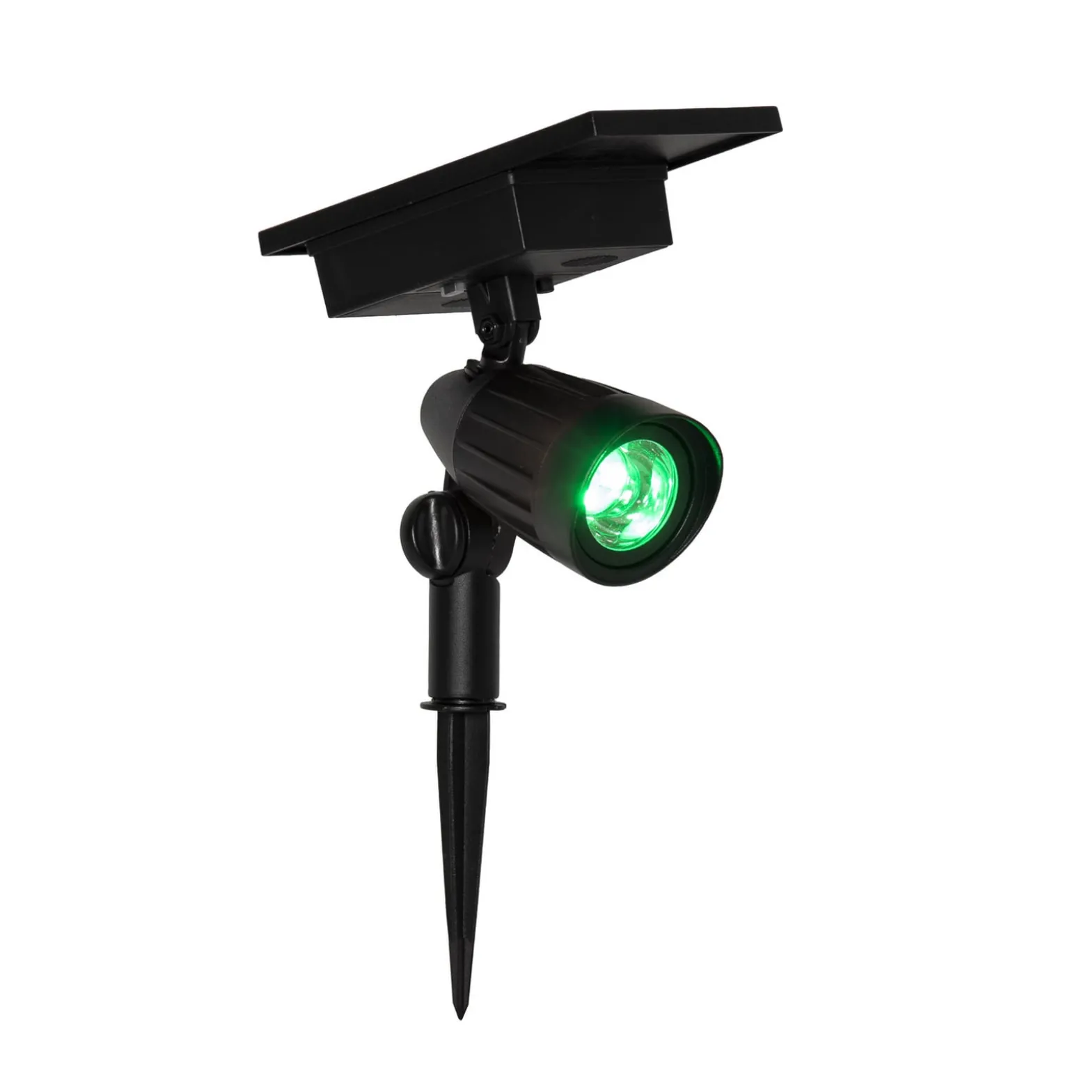 LED-Solar-Spot Powerspot 19cm RGBW, 80lm, schwarz, Erdspieß