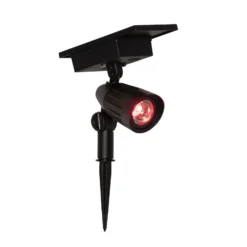 LED-Solar-Spot Powerspot 19cm RGBW, 80lm, schwarz, Erdspieß