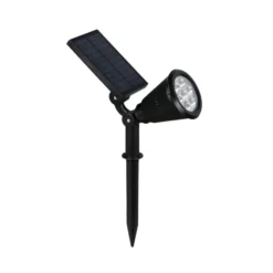 LED-Solar-Strahler Festival, schwarz matt, RGB, Sensor