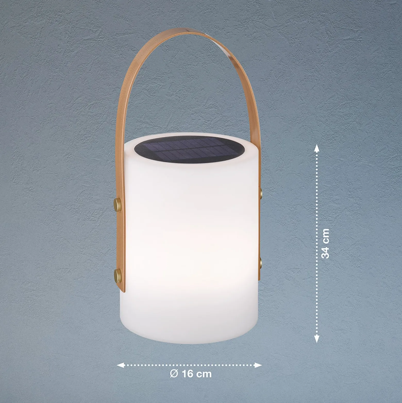 LED-Solartischleuchte Bari mit RGB-Farbwechsel