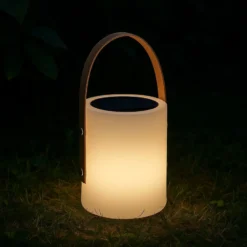 LED-Solartischleuchte Bari mit RGB-Farbwechsel