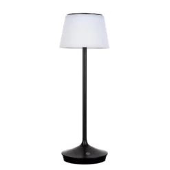 LED-Solar-Tischleuchte Emmi CCT aufladbar, schwarz