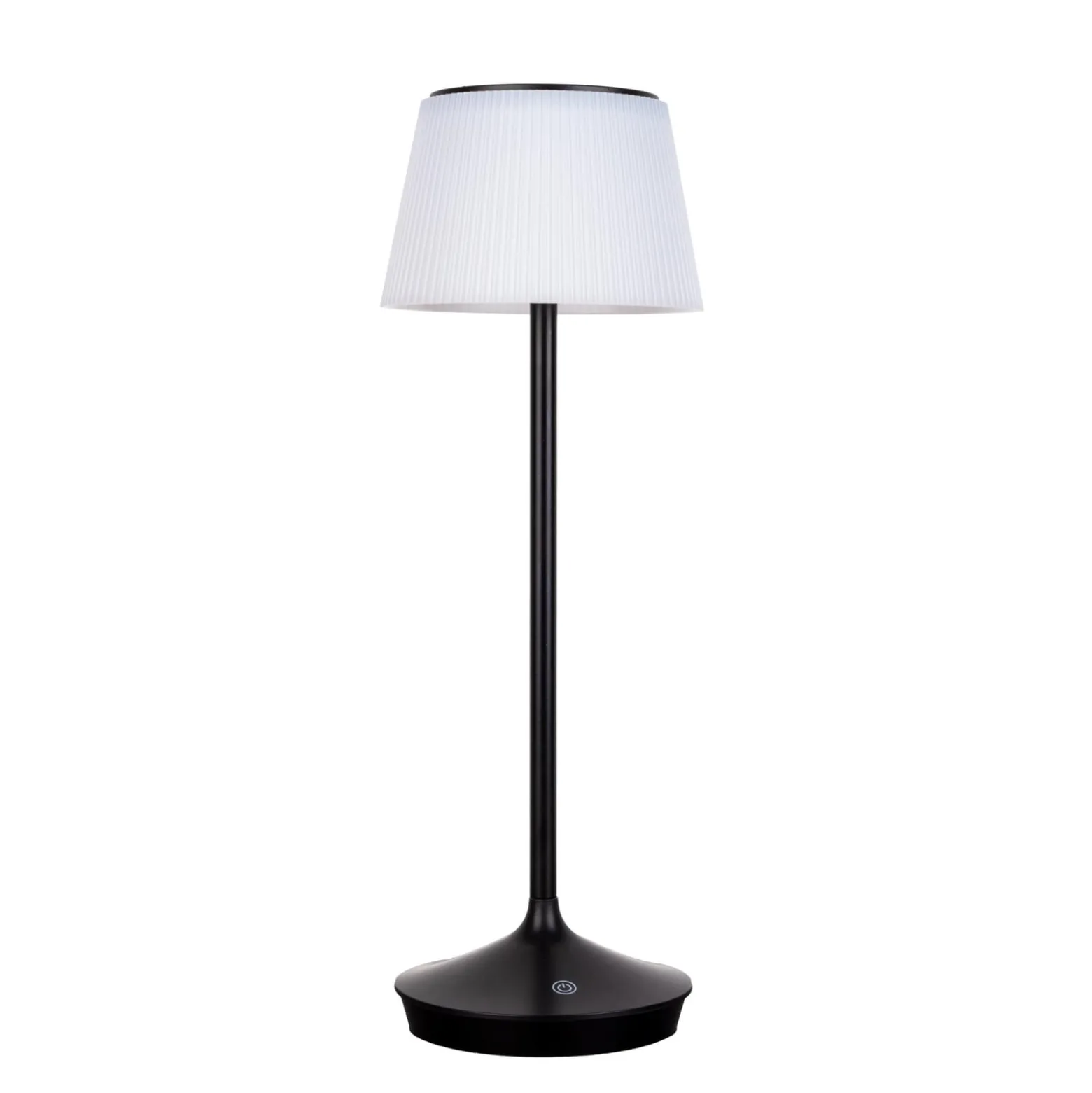 LED-Solar-Tischleuchte Emmi CCT aufladbar, schwarz