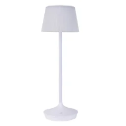 LED-Solar-Tischleuchte Emmi CCT aufladbar, weiß