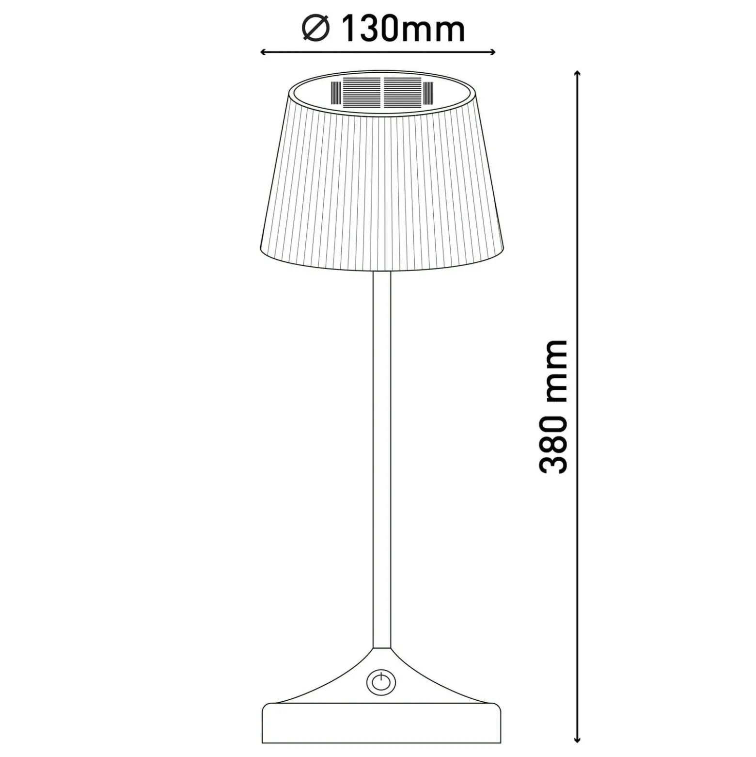 LED-Solar-Tischleuchte Emmi CCT aufladbar, weiß