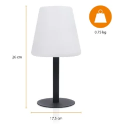 LED-Solartischleuchte OSL-50012 Akku und USB-Kabel