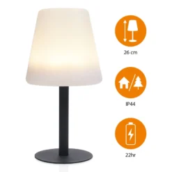 LED-Solartischleuchte OSL-50012 Akku und USB-Kabel