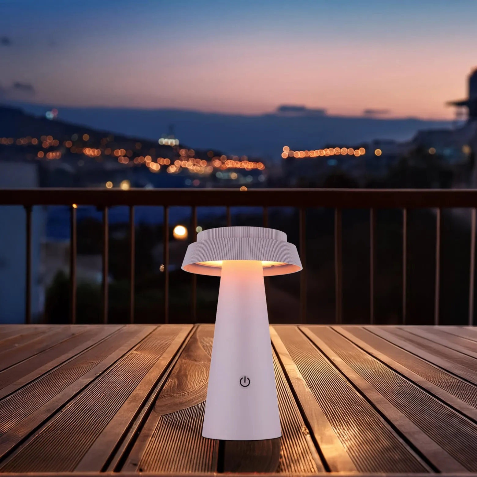 LED-Solar-Tischleuchte 36624, pink, Akku, CCT, IP54, dimmbar