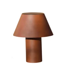 LED-Solar-Tischleuchte Vivo, braun, IP44, Höhe 30 cm, dim.