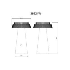 LED-Solar-Tischleuchte 36624, weiß, Akku, CCT, IP54, dimmbar