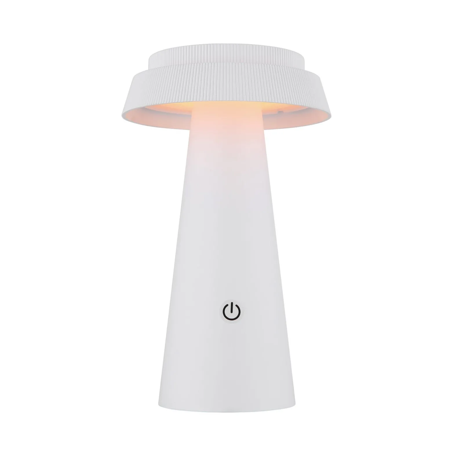 LED-Solar-Tischleuchte 36624, weiß, Akku, CCT, IP54, dimmbar