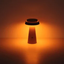 LED-Solar-Tischleuchte 36624, weiß, Akku, CCT, IP54, dimmbar