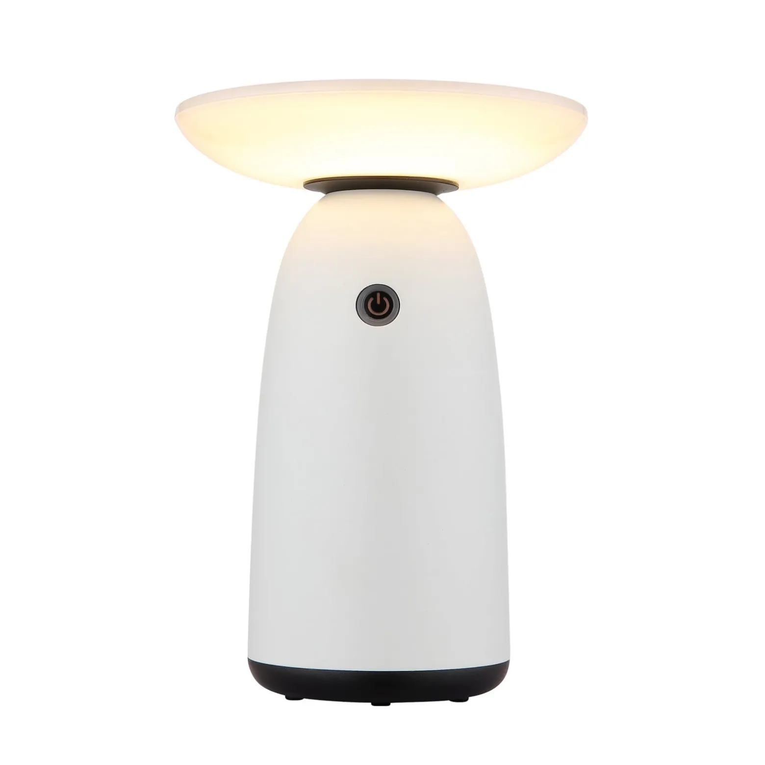 LED-Solar-Tischleuchte 36625, weiß, Metall, 23 cm, dimmbar