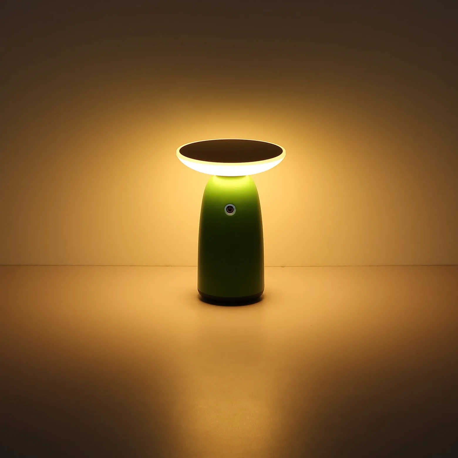 LED-Solar-Tischleuchte 36625, weiß, Metall, 23 cm, dimmbar