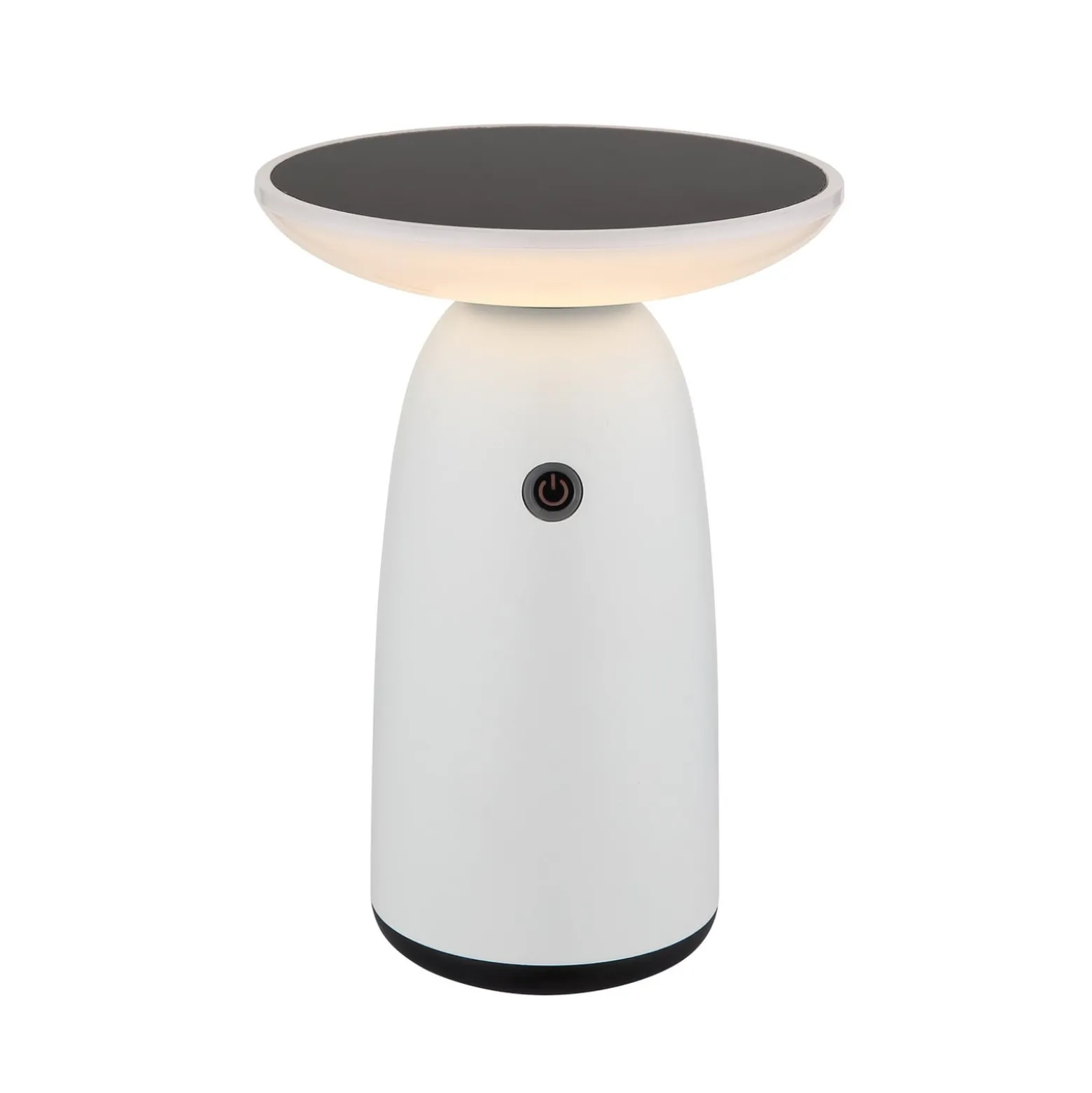 LED-Solar-Tischleuchte 36625, weiß, Metall, 23 cm, dimmbar