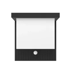 LED-Solarwandlampe Frigento schwarz Höhe 15 cm, Sensor