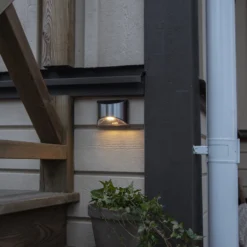 LED-Solarwandleuchte Wally, silber, 2er-Set