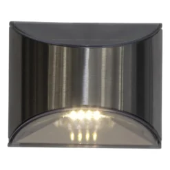 LED-Solarwandleuchte Wally, silber, 2er-Set