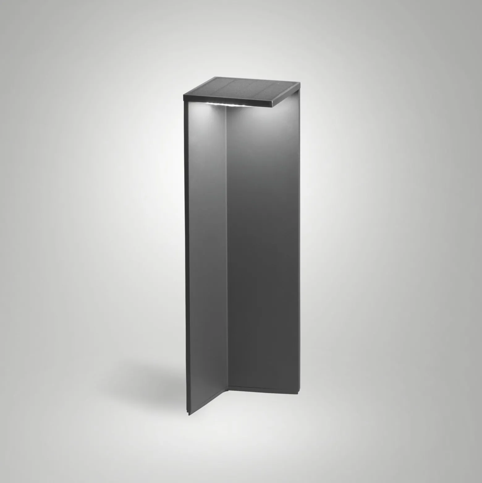 LED-Solarwegeleuchte Fold, dunkelgrau, Bewegungsmelder, IP54