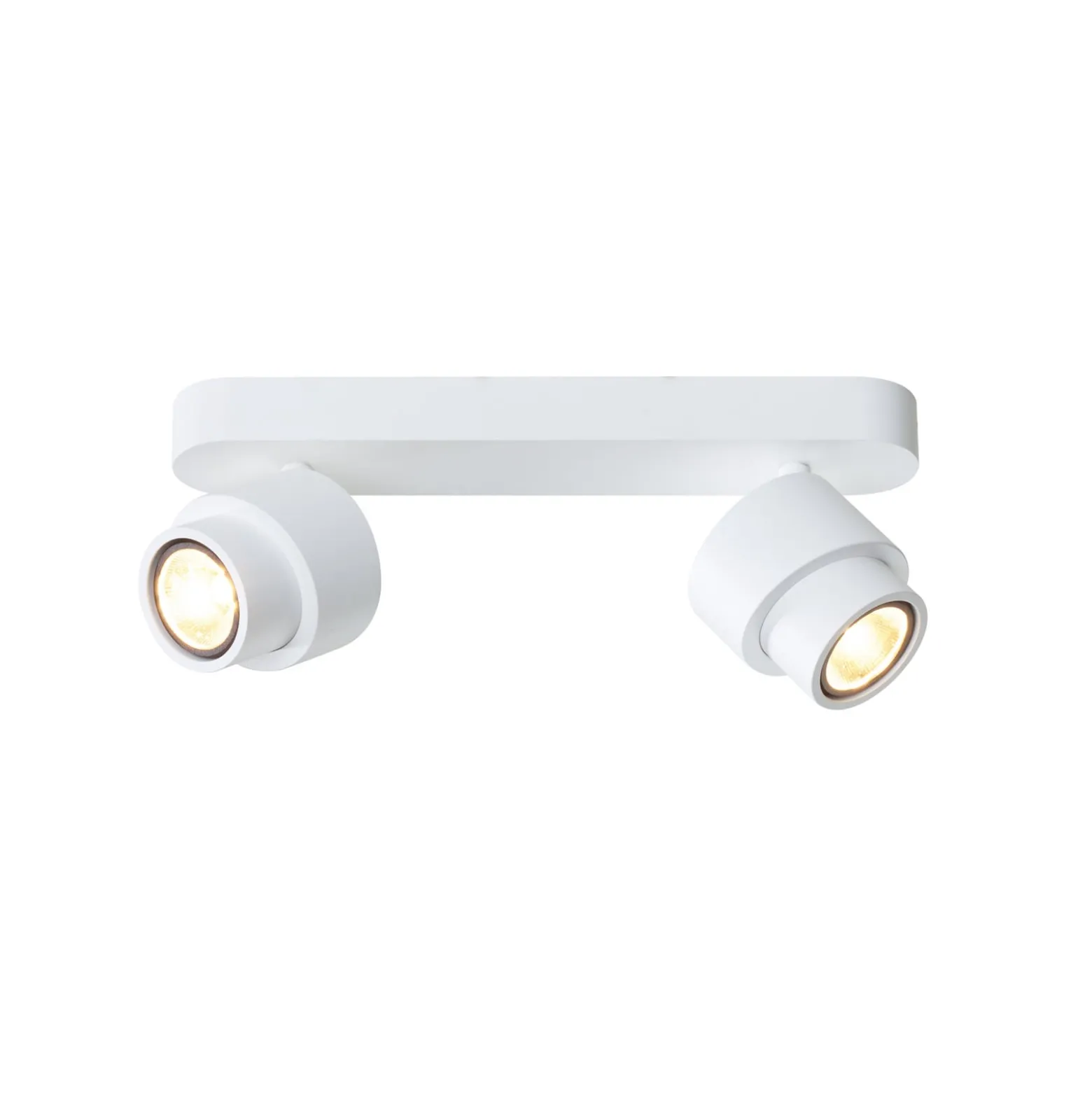 LED-Strahler BRUSH, weiß, 30 cm, 2-flg. Metall, dim, 2.700 K