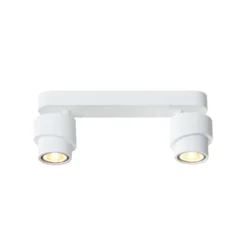 LED-Strahler BRUSH, weiß, 30 cm, 2-flg. Metall, dim, 2.700 K