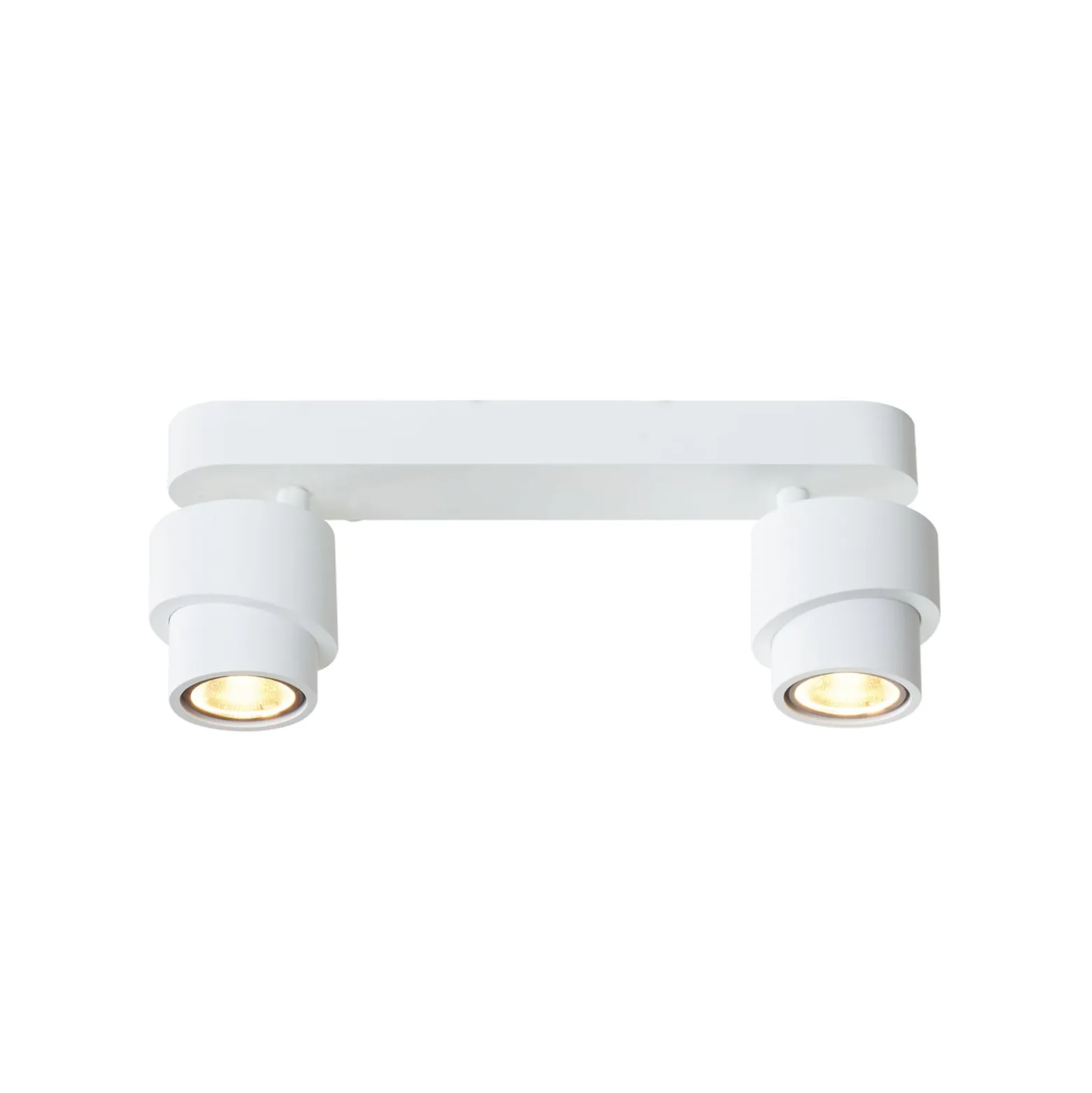 LED-Strahler BRUSH, weiß, 30 cm, 2-flg. Metall, dim, 2.700 K
